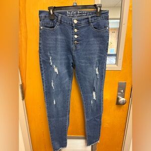 Levi's High Rise Button-Fly Blue Jeans 311